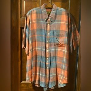 Evergreen men’s button down shirt.